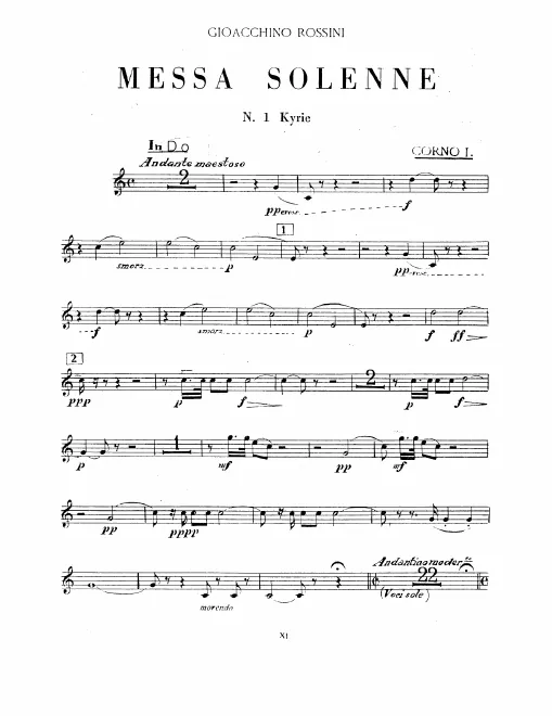 Horn 1 (C, F, E, D, E)