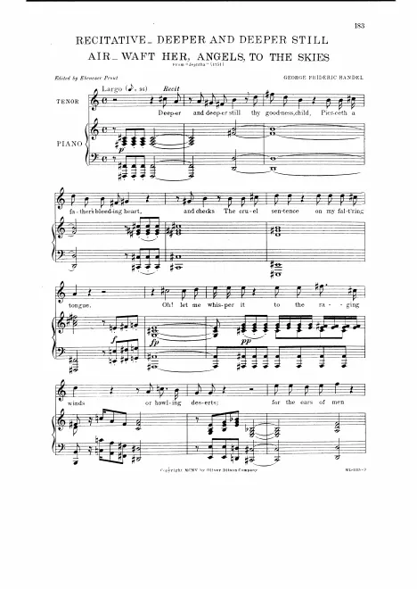 Recitative and Aria: Waft her, angels, to the skies (Part III)