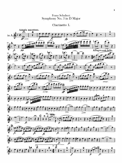 Clarinet 1, 2 (A, C)
