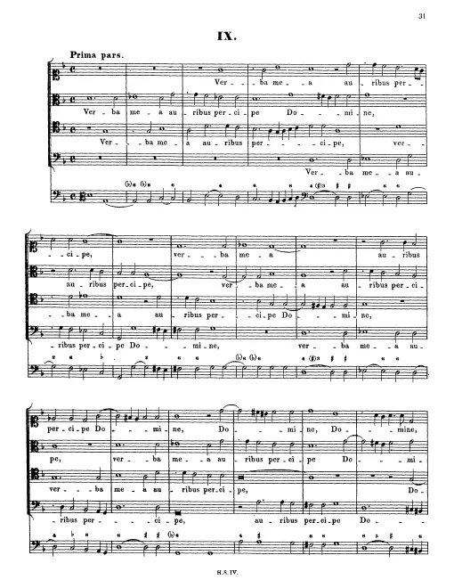 Verba mea auribus percipe, Domine, SWV 61