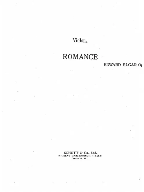 Complete Score and Violin Part