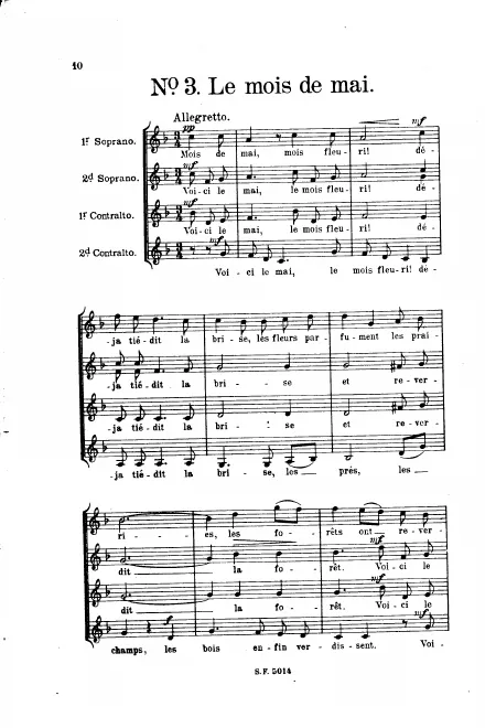 3. Le mois de mai (= 4. Вернулся май)