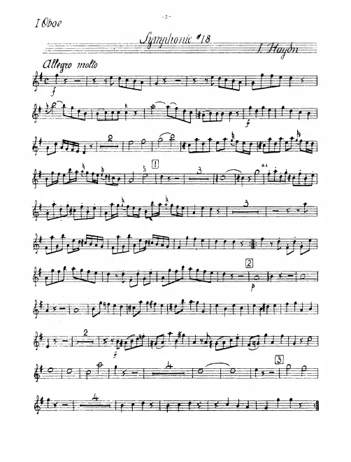 Oboe 1, 2