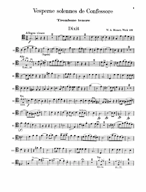 Trombone 2* (tenor clef)