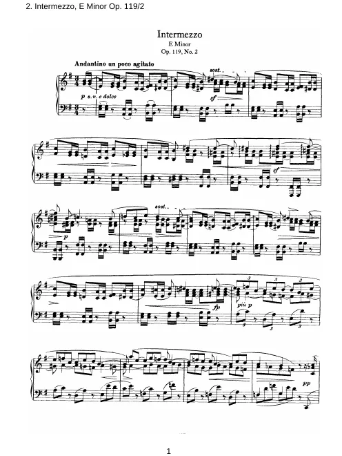 2. Intermezzo in