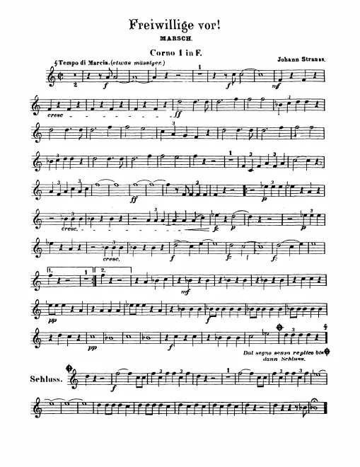 Horn 1, 2, 3, 4 (F)