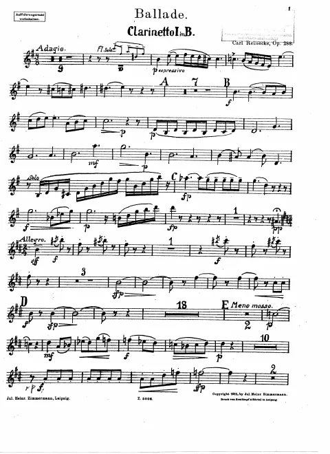Clarinet 1 (B)
