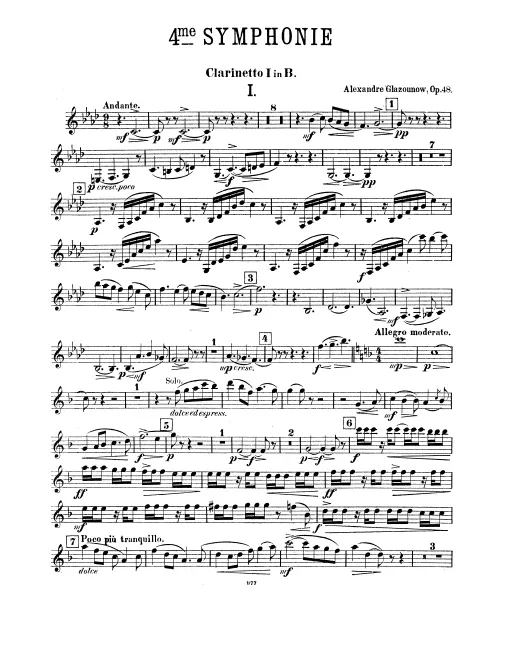 Clarinet 1, 2, 3 (B♭)