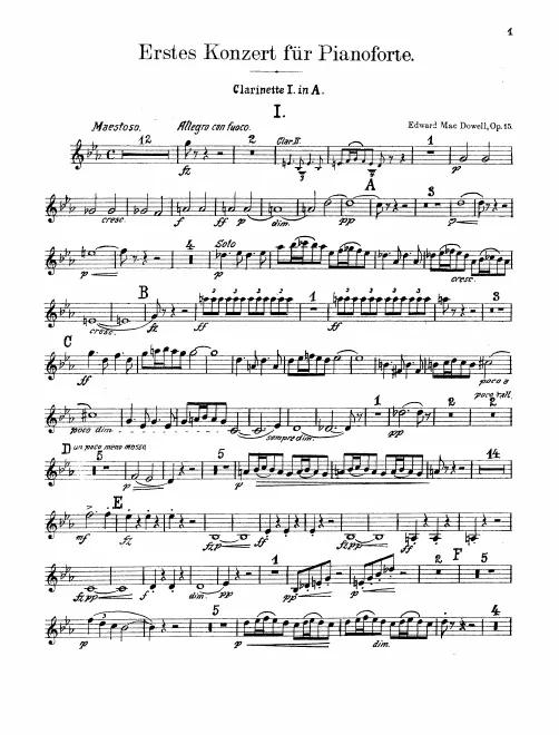 Clarinet 1, 2 (A)