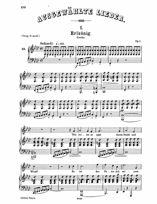 Complete Score (medium voice, transposed to )