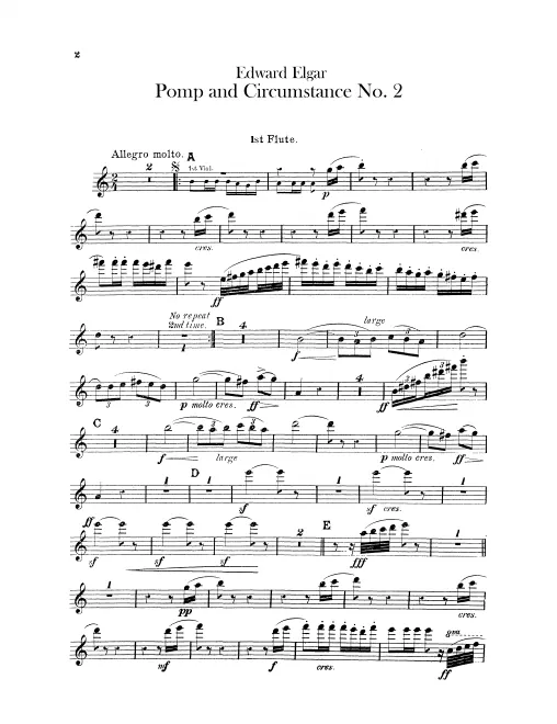 Flute 1, 2, Piccolo