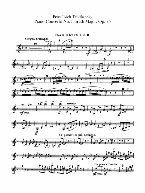 Clarinet 1, 2 (B)
