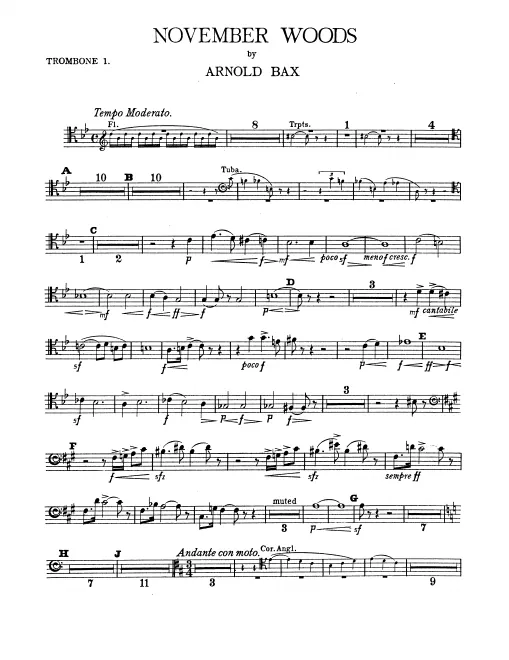 Trombone 1, 2, 3, Tuba
