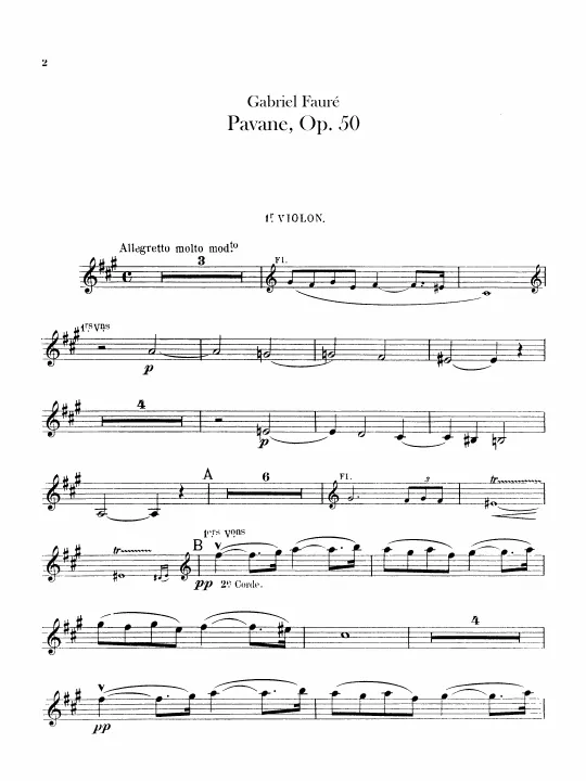 Violins I, II