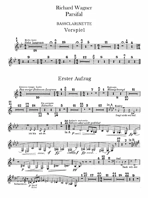 Bass Clarinet (B, A)