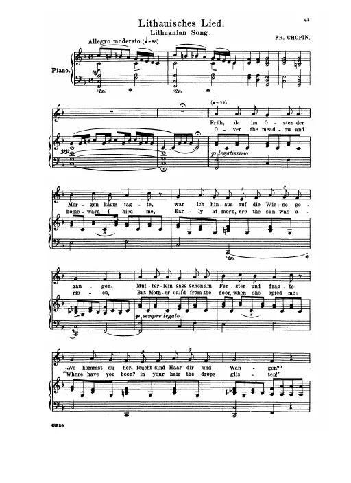16. Lithauisches Lied
