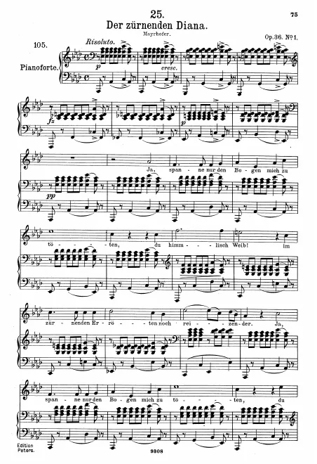 Complete Score (Original / High voice, )
