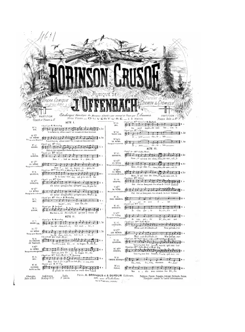 No.8 bis , Chanson de Vendredi: "Tamayo, mon frère" (Act II, No.9)