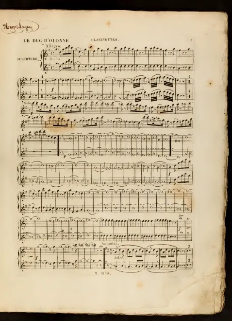 Clarinet 1/2 (C/B♭/A)