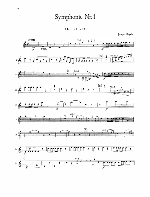 Horn 1, 2 (D)