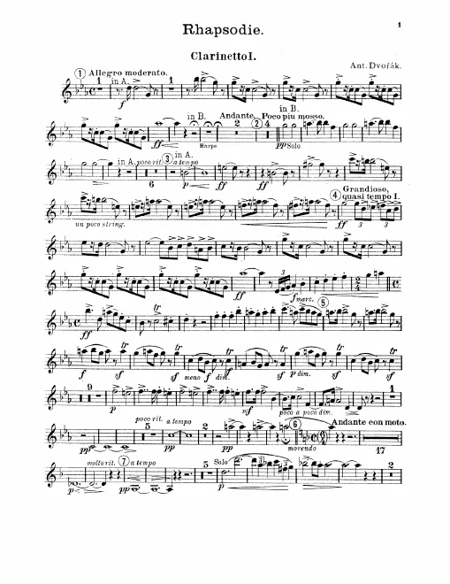 Clarinet 1, 2 (B/A)