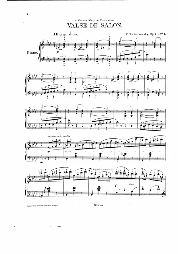 1. Valse de salon (Allegro)