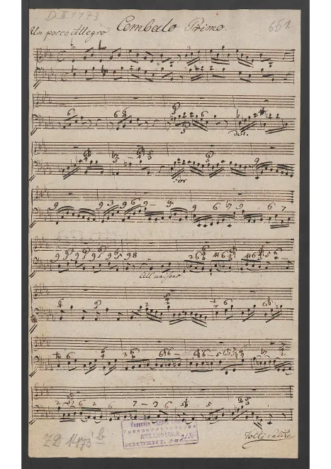 Harpsichord 1 Part