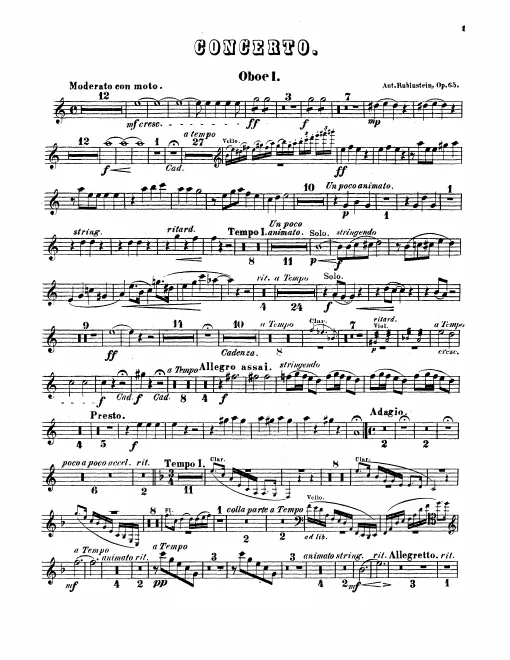 Oboe 1, 2