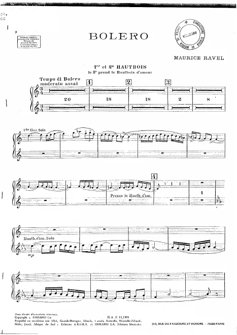 Oboe 1/2 (2nd also Oboe d'amore)