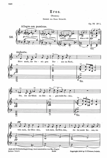 Complete Score (original / low voice, )