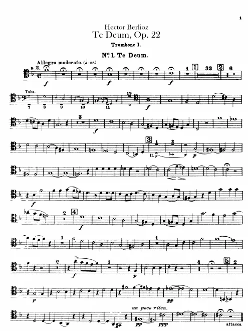 Trombone 1, 2, 3, Tuba 1, 2