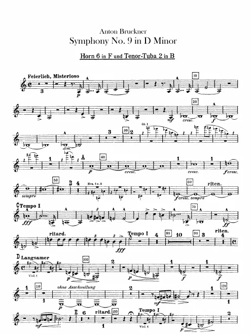Horn 6 (F)/Tenor Wagner Tuba 2 (B)