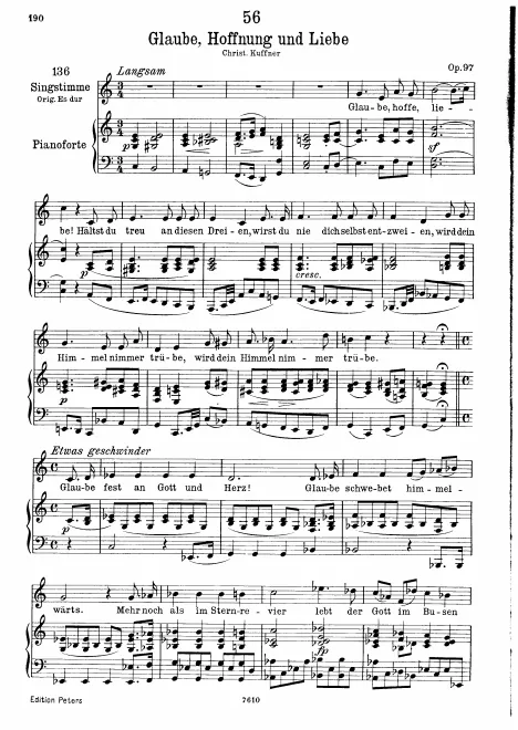 Complete Score (Low Voice, transposed to )
