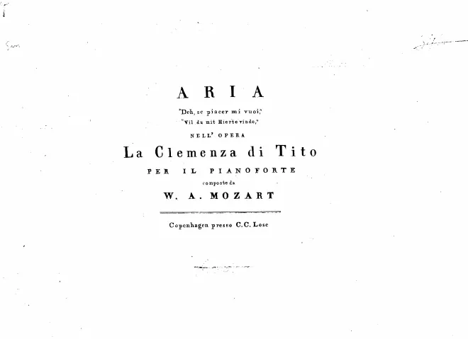 Aria "Deh, se piacer mi vuoi"