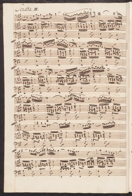 3. Sonata in , BWV 1016
