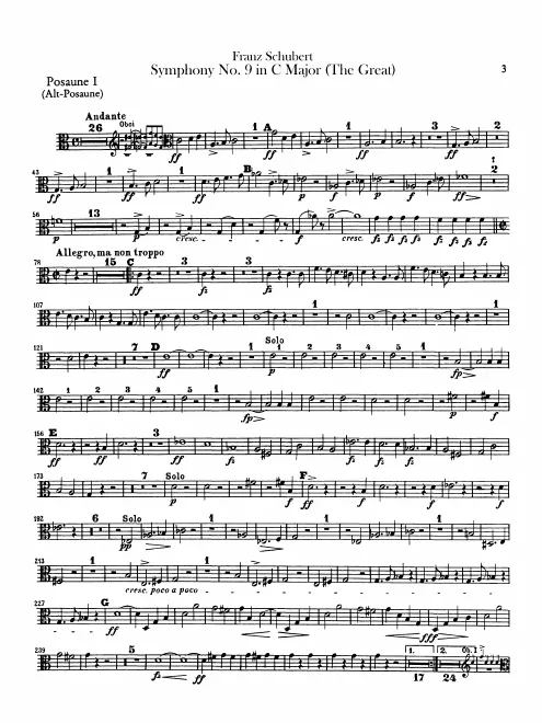 Trombone 1, 2, 3 (Alto, Tenor, Bass)