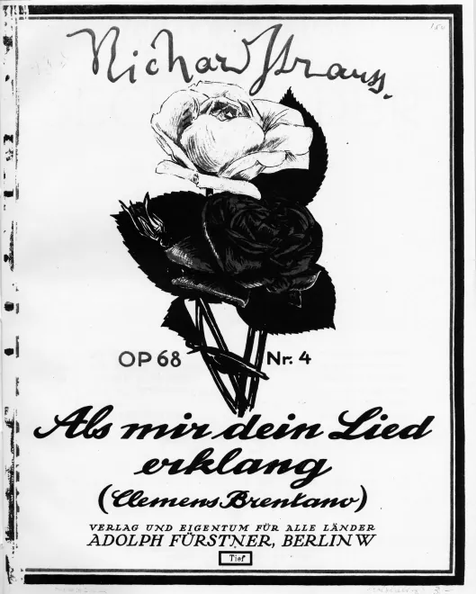 4. Als mir dein Lied erklang (low voice, D major)