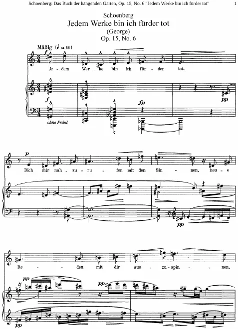 6. Jedem Werke bin ich fürder tot