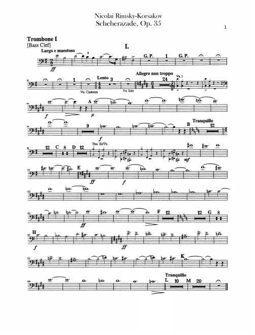Trombone 1, 2 (bass clef)