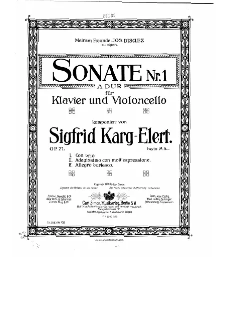 Piano score