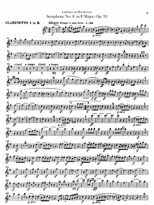 Clarinet 1, 2 (B)