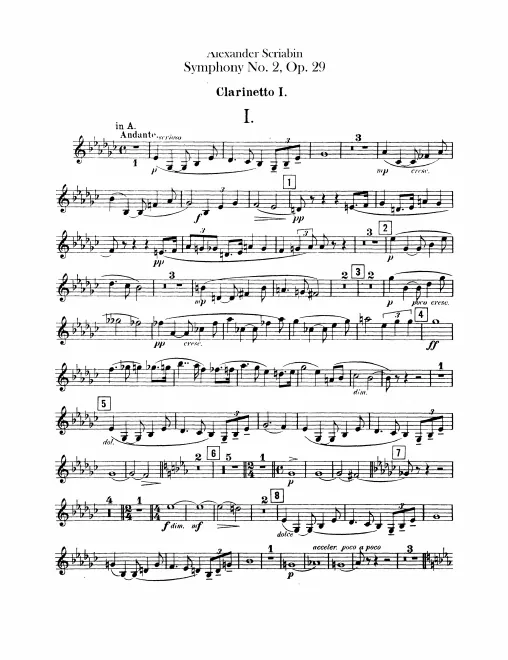 Clarinets 1, 2, 3 (A, B♭)