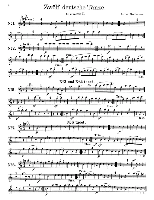Clarinet 1, 2 (C/B/A)