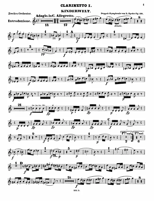 Clarinet 1, 2 (C/B)