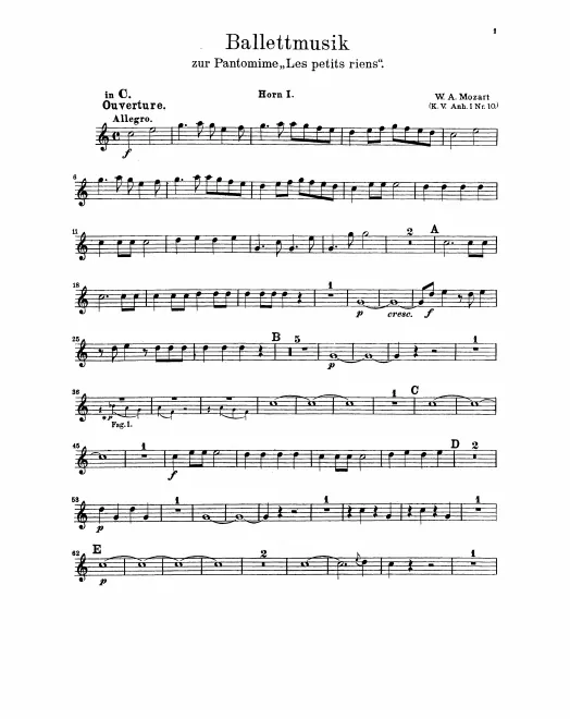 Horn 1, 2 (C/F/D)