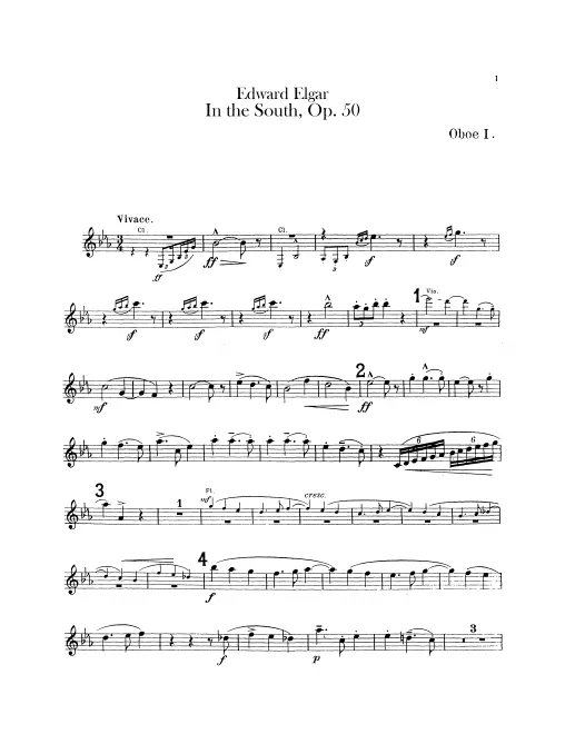 Oboe 1, 2, English Horn