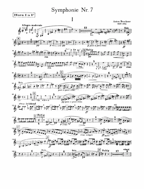 Horn 1, 2, 3, 4 (F/E)