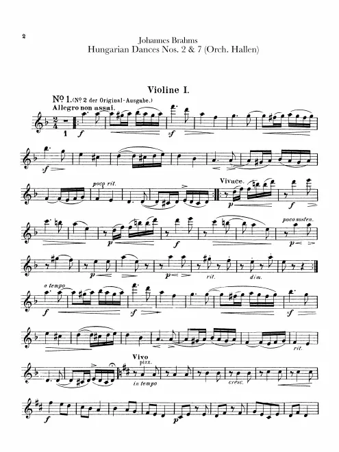 Violins I, II