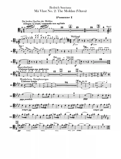 Trombone 1, 2, 3, Tuba