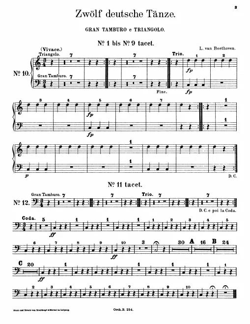 Bass Drum/Triangle, Tambourine